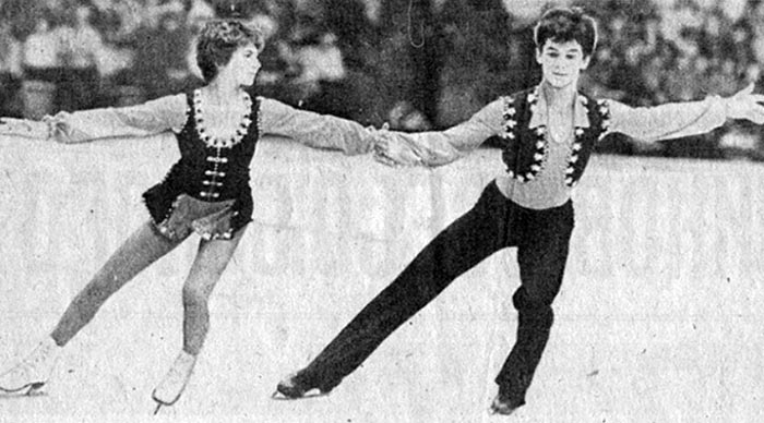Марат Акбаров и Вероника Першина на льду